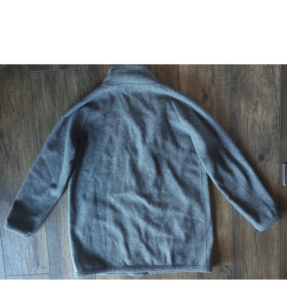 Jones New York Charcoal Gray Coat Size Large Wool & Nylon Blend Large Buttons. - Picture 9 of 12